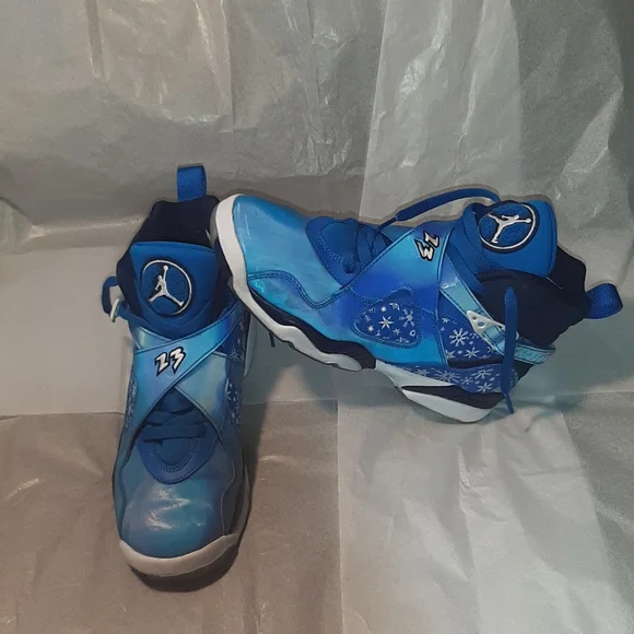 Jordan 8 Retro Sneakers 7Y = Women 8.5 = Men 7 - Picture 7 of 10